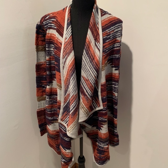 Lucky Brand Aztec Drape Cardigan Large NWT - Picture 2 of 8